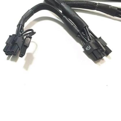 Imagem de Cabo PCIe para Corsair /XPG macho 8 pinos para PCIe 6  2 pinos conectores de cabo duplo GPU fonte de alimentação divisor cabo adaptador para font