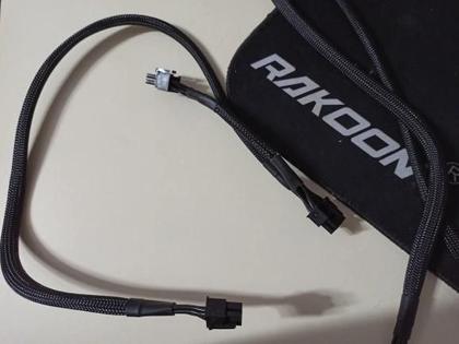 Imagem de Cabo PCIe para Corsair /XPG macho 8 pinos para PCIe 6  2 pinos conectores de cabo duplo GPU fonte de alimentação divisor cabo adaptador para font
