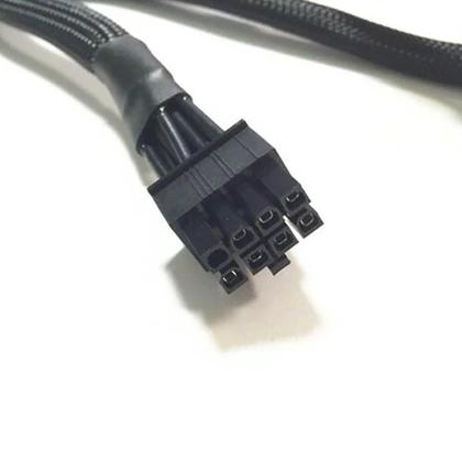 Imagem de Cabo PCIe para Corsair /XPG macho 8 pinos para PCIe 6  2 pinos conectores de cabo duplo GPU fonte de alimentação divisor cabo adaptador para font