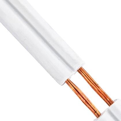 Imagem de Cabo Polarizado Externo Para Áudio 2x0.20 - Branco 5 Metros