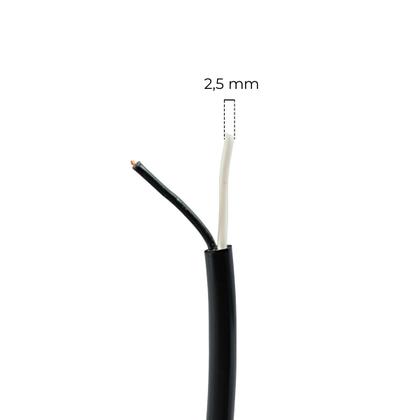 Imagem de Cabo PP Fio Flexível 2x2,5 Cobre Extensão Instalação Elétrica Automotivo Universal 2 vias 2,5mm Rolo 50 metros