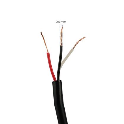 Imagem de Cabo Pp Flexível 3 Vias 3 X 2,50mm Fio Extensão 25 Metros