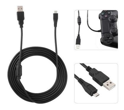 Imagem de Cabo Ps4 Slim/pro Controle Carregador Usb V8 2 Metros
