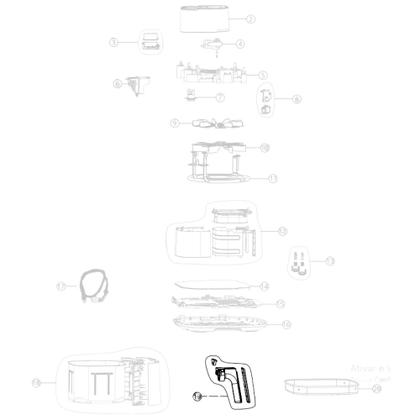 Imagem de Cabo Puxador Compatível com Fritadeira Elétrica Air Fryer WAP Prosdócimo Mega Family 7,1L FW009544