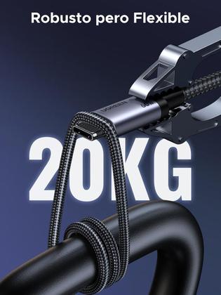 Imagem de Cabo Rápido Tipo C 60W 1M Suporta 25W Galaxy S25 A56 A16 A06