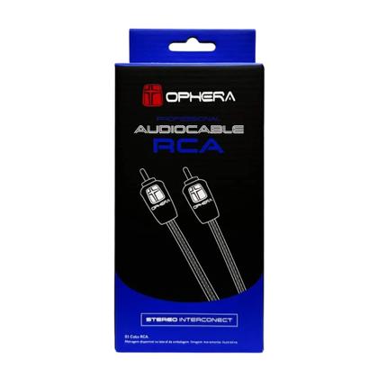 Imagem de Cabo RCA 1 Metro Ophera 100 Cobre OFC Alta Qualidade  Som Limpo Sem Ruído  Modelo 4622