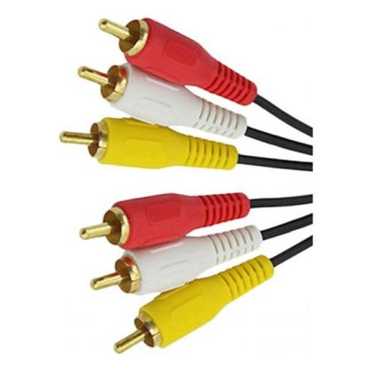 Imagem de Cabo Rca 10 Metros 3x3 Conexão De Áudio E Vídeo Estável