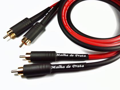 Imagem de Cabo RCA Áudio Dupla Blindagem Banhado a Ouro MDP Termo P / V (Selecione o Tamanho)