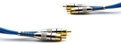 Imagem de Cabo Rca Y Dupla Blindagem Cobre Vermelho 5mm 2macho 1fêmea