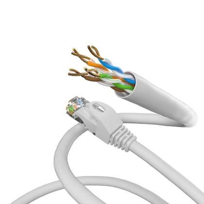 Imagem de Cabo Rede Patch Cord Rj45 Cat6 Cinza 3 Metros