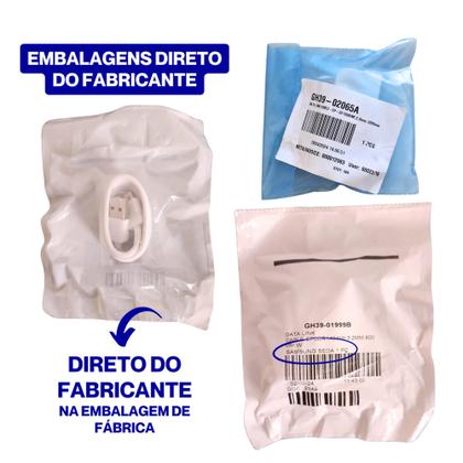 Imagem de Cabo Samsung USB p/ Tipo C Branco 1m A13 A24 A32 A53 S20 S21 Fe Original