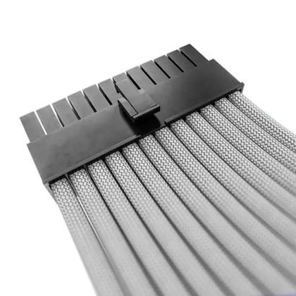 Imagem de Cabo sleeved gamer rise mode preto e branco - rm-sl-bw