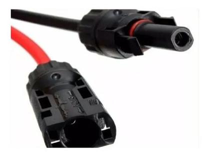Imagem de Cabo Solar 4mm 20m Preto + 20m Verm + 2 Par De Conector Mc4