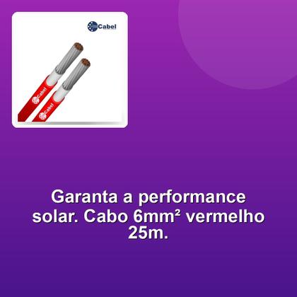 Imagem de Cabo Solar Cabel 6MM2 Vermelho 25M