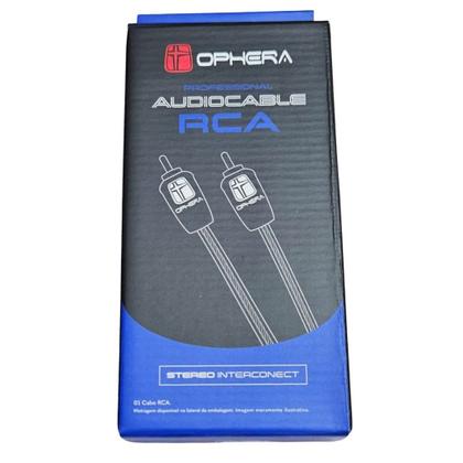 Imagem de Cabo Som Automotivo RCA Profissional 0,5M Cobre Ophera