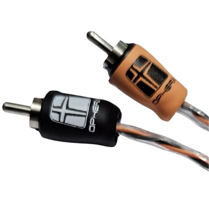 Imagem de Cabo Som Automotivo RCA Profissional 0,5M Cobre Ophera