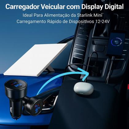 Imagem de Cabo Star Mini Carregador USb cARRO Veicular 12v
