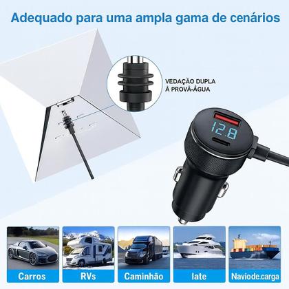 Imagem de Cabo Star Mini Carregador USb cARRO Veicular 12v