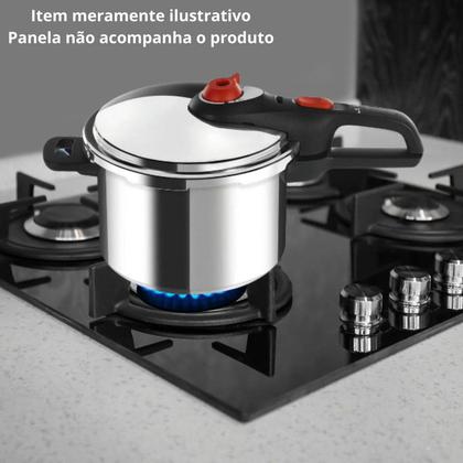 Imagem de Cabo Superior Da Tampa Original Panela De Pressão Clock Secure Inox 5,7 Litros