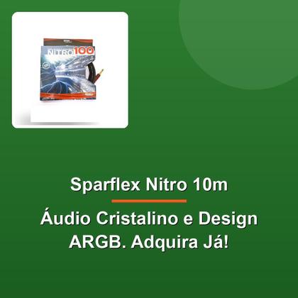 Imagem de Cabo Teclado Sparflex Nitro 10m Preto