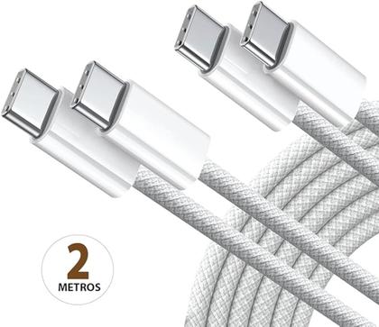 Imagem de Cabo Tipo C 2M Recarga Turbo 2 Metros Compatível iPhone 15 16/15 16 plus /15 16 pro/15 16 pro max
