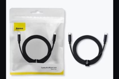 Imagem de Cabo Tipo-c Baseus 100W Turbo USB C/C 1 Metro