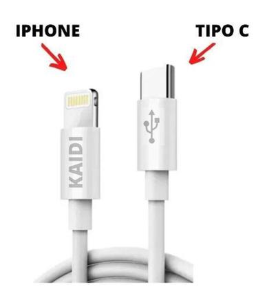 Imagem de Cabo Tipo-C Entrada Lightning PD 30W 1 Metro Kaidi