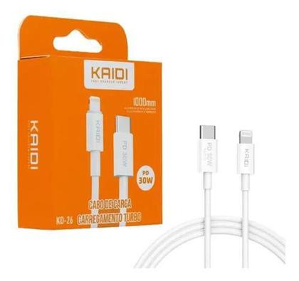 Imagem de Cabo Tipo-C Entrada Lightning PD 30W 1 Metro Kaidi