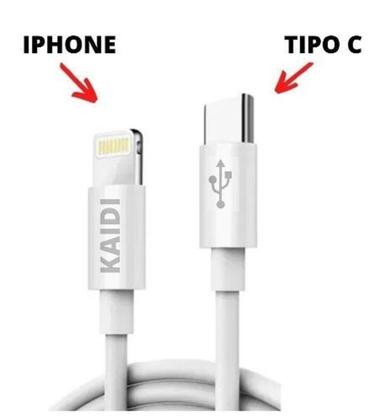 Imagem de Cabo Tipo-C Entrada Lightning PD 30W 1 Metro Kaidi