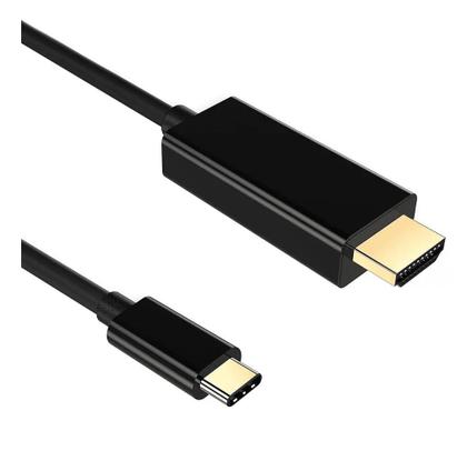 Imagem de Cabo Tipo C Para Hdmi Macho 1.8 Metros 4k Banho Ouro Wbcom