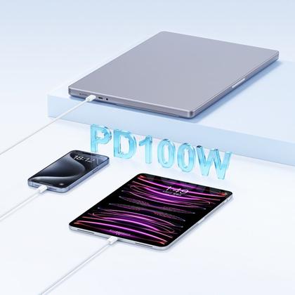 Imagem de Cabo Tipo C para Tipo C Baseus Superior Series 2 Fast Charging Data Cable 100W 1m Branco