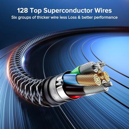 Imagem de Cabo Tipo-c Para Typo-c Qoovi Turbo Qc 3.0 Carga Rápida 100w
