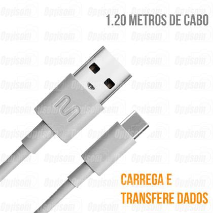 Imagem de Cabo Tipo C/usb Recarga E Transfere Dados 1.2 Metros