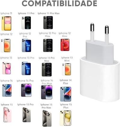 Imagem de Cabo Tipo Usb-C-Usb-C 1m + Fonte Carregador Turbo 30W Android Rápido 6.1A Bivolt