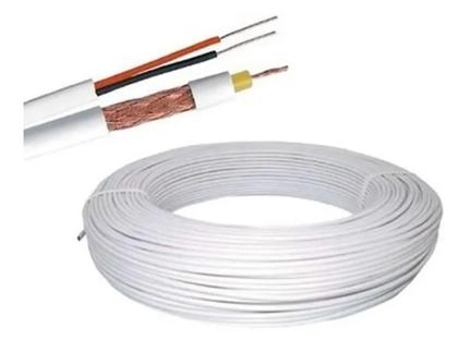Imagem de Cabo trançado flexivel 4mm p/cftv Condutti 100mts branco