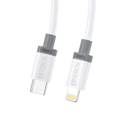 Imagem de Cabo Turbo 2 Metros USB-C P/ Lightning Hrebos HS-23