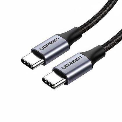 Imagem de Cabo Turbo PD Ugreen, Duplo Tipo C, 60W, Fast Charge, 1m - UG-50150