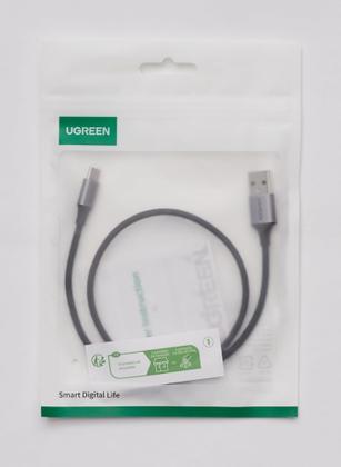 Imagem de Cabo UGREEN 1,5M USB C / tipo C para USB A 3A 480 Mbps nylon compatíve iPhone-16-15/Series-iPad