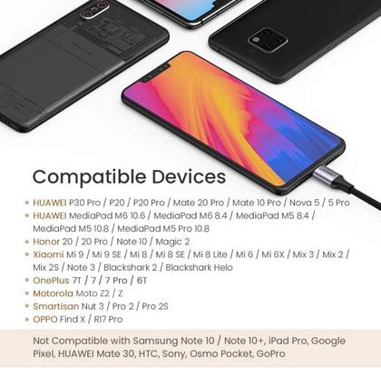 Imagem de Cabo Ugreen Divisor Splitter Usb-c Para 2 X P2 3.5mm 25cm