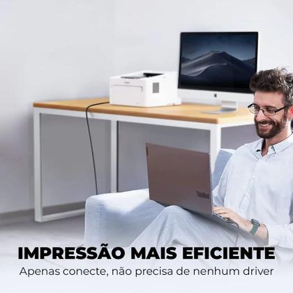 Imagem de Cabo Ugreen Impressora Usb 2.0 480mbps 2 Metros Quality Preto
