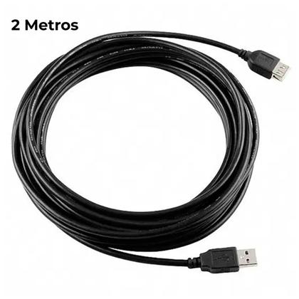 Imagem de Cabo Usb 2.0 Extensão 2 Metros Extensor Macho Fêmea