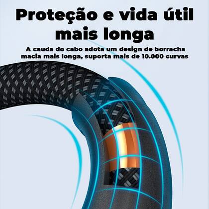 Imagem de Cabo Usb 2.0 Para Lightning Turbo Rápido 1,2m Preto Joyroom