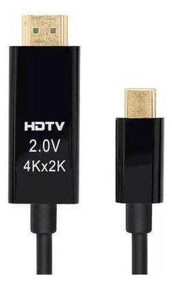 Imagem de Cabo Usb 3.0 Tipo C P/ Hdmi 2.0 4k 60hz S8 S9 Note 8