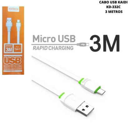 Imagem de Cabo Usb 3 Metros Kaidi KD-332C