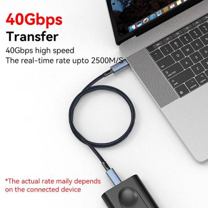 Imagem de Cabo Usb 4.0 40gbps Thunderbolt 3 Tipo C para C Pd 240w _Ps5_Mac_Win Display