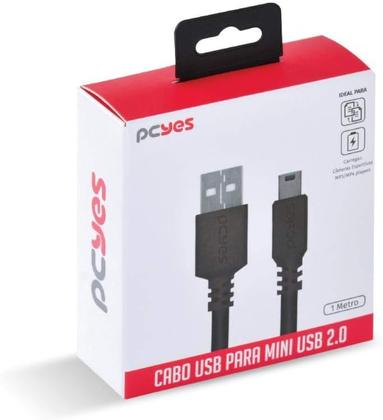 Imagem de Cabo usb a 2.0 macho para mini usb b macho 1m puanm2-1 - pcyes