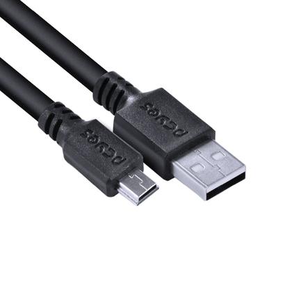 Imagem de Cabo USB a 2.0 Macho para Mini USB B Macho 28AWG Puro Cobre 3 Metros - PUANM2-3