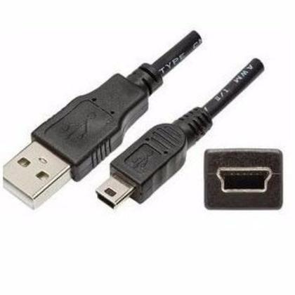 Imagem de Cabo USB A Macho x Mini 5 Pinos de 1,50 Metros V3 Pontas Niquelada