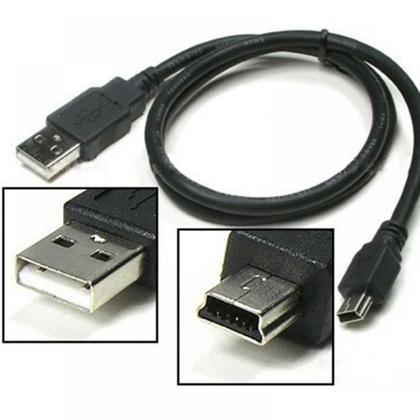 Imagem de Cabo USB A Macho x Mini 5 Pinos de 1,50 Metros V3 Pontas Niquelada