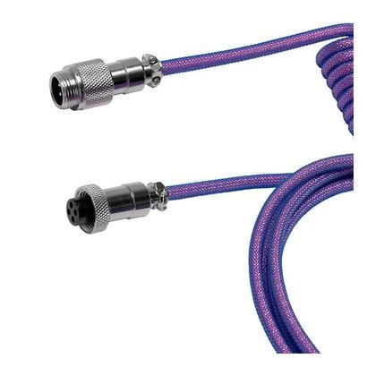 Imagem de Cabo USB-A Para Tipo C Pichau Meduza P, Trancado, Nylon, GX12, Roxo, PCH-MP-01